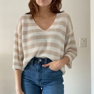 Gentle Fawn Striped Knit Light Sweater